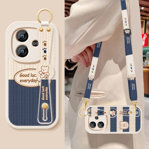 เคสโทรศัพท์ซิลิโคนหนังแกะบางเฉียบแบบเต็มตัวสำหรับ IQOOZ9TURBOวีโว่ ผู้หญิง สไตล์ฝาครอบป้องกันพร้อมเชือกเส้นเล็ก