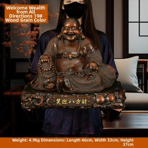 Ji Shanyuan | Lucky Prosperous Laughing Buddha Statue for Home Decoration