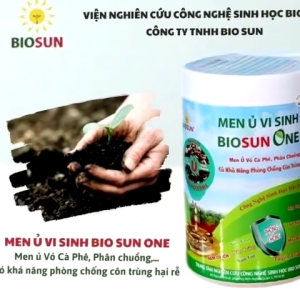 Men Ủ Vi Sinh BIOSUN ONE 1Kg – Ủ Vỏ Cà Phê Phân Chuồng Cải Tạo Đất Phòng Trừ Côn Trùng Hại Rễ