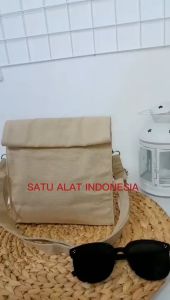 SATU ALAT Tas Kanvas Tas Selempang TOKYO 100% Canvas Premium Tebal