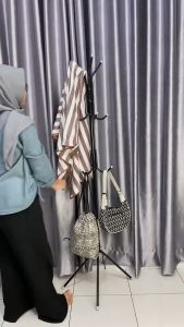 ORANGE Coat Rack Rak Gantungan Baju 9 Hook - Stand Hanger Serbaguna Multifungsi Gantungan Berdiri