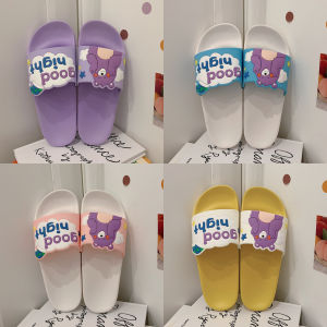 Womens Summer New Flat Bottom Slip-resistant Home Indoor Bathing Cute Cartoon Slippers Comfortable Casual Cotton Slippers