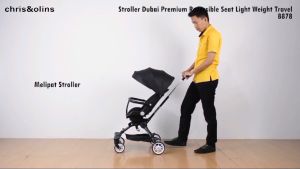 ChrisOlins 8878 Stroller Lipat Baby Stroller Dubai Premium Reversible Seat Light Weight Travelling Kereta Dorong Bayi Anak Kidu Baby
