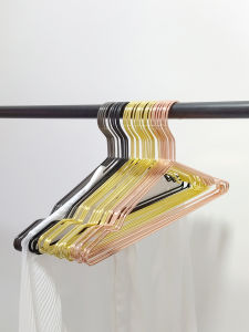 Nordic Style Golden Metal Hanger Ins Internet Celebrity Clothes Hanger Adult Rose Gold Hanger Home TikTok Same Style Adult