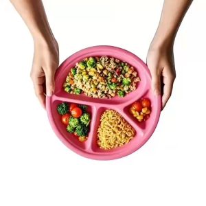 BINLU 🔥12pcs 10inch BPA-Free Plastic Divided Plate Set - Plato Dividido Dishwasher Safe Stackable for Home & Restaurant Use