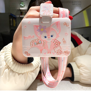 Retractable Lanyard Card Holder Cute Cartoon High Aesthetic Neck Strap Convenient Swipe Work ID Access Control Document Cover