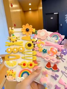 Bykiddos - Set Aksesoris Rambut Anak Isi 14 PCS / Jepit Rambut Anak Perempuan / Hiasan Kepala Bayi Perempuan Aksesori Rambut