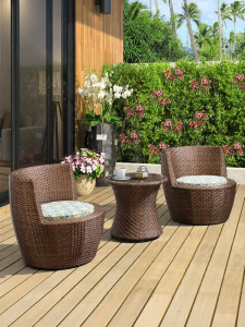 ZIYE | Outdoor Rattan Chair and Table Set
