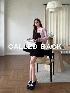 CALLED BACK | Pink New Autumn Collar Long Sleeve Design Sense Slim-fit Shirt
