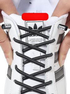 Semicircle Free Shoelace for Lazy People Mens and Womens Sports Board Leather White Shoes Elastic Stretch Quick Shoe Lace Handy Gadget Tide