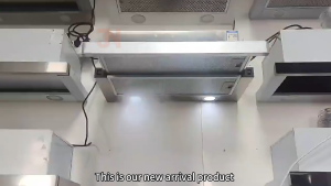 Smokeless pipe Retractable/Telescopic Rangehood 900MM Built-In Telescopic Hood