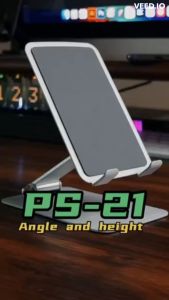 BAVIN PS21 Foldable Phone Stand: High-Quality Desktop Holder for 4-12 Inches Devices