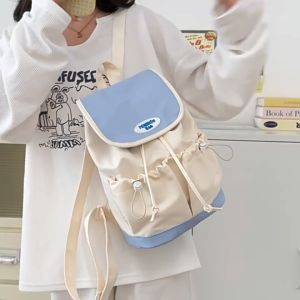 Tas ransel ins fashion import tas kuliah perempuan korean style sekolah wanita kapasitas besar
