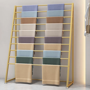 Scarf Display Rack Scarf Towel Multi-Layer Storage Rack Floor Against The Wall Fabric Sample Shelf Scarf storage rack落地架