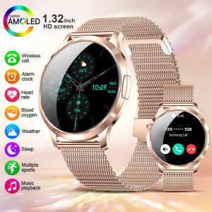 LIGE 2025 New Smart Watch For Women AMOLED HD Screen Watches IP68 Waterproof Heart Rate Monitor Ladies Utra-thin Smartwatch