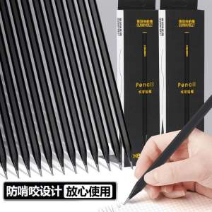 Sunnybelt Black Wood HB Pencils High-End Writing Pencils 1 Box 10 Pieces Business Supplies Stationery Cultural Goods