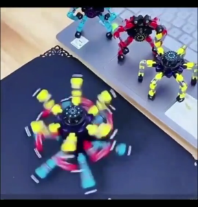 BUY 1 TAKE 3 Transformable Fidget Spinner stress-relief toy multiple transformable shapes smooth silent spinning fostering childrens imagination & hands-on skills a fun gift for boys & girls