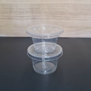 Puding Cup Plastik 60 ml dan 90 ml / Cup Jelly Plastik / Cup Ice Cream Bening ukuran 60ml dan 90ml