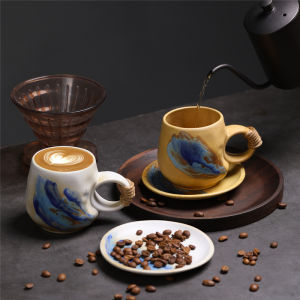 Timemore | Vintage Ceramic Coffee Cup & Saucer Set Small Capacity