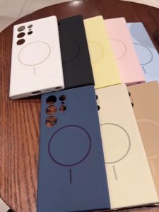 Soft Case Pastel Magnetik Magsafe Wireless Charging Liquid Silikon Slim Skin Candy Macaron Microfiber Bludru Frame Kamera Kompatibel Untuk Samsung Galaxy S23 Plus S23 Ultra S23 Fe S24 Plus S24 Ultra S24 Fe S25 Plus S25 Ultra S25 Edge Skin Texture Friendly