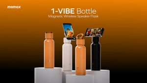 Momax BS13 | 3in1 Magnetic Wireless Speaker Flask | 750ml IPX7 Waterproof Bluetooth Speaker Thermal Bottle Phone Stand