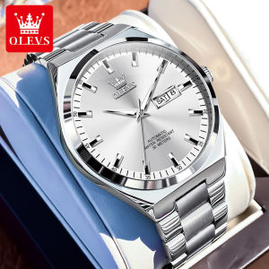 OLEVS Watch For Mans Original Authentic Business Elegance Stainless Steel Watch Band Quakeproof Quartz Watch 1 Year Warranty
