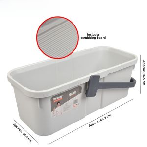 Large Rectangular 60cm Thickened Handheld Sponge Mop Bucket Household Cleaning Tool Durable Plastic Non-Folding Floor Cleaner