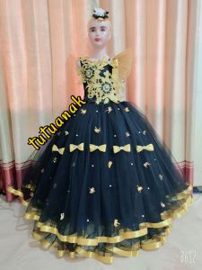 GAUN TUTU ANAK USIA 1-12 TAHUN PANJANG SEMATAKAKI