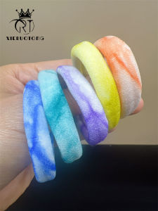 High-Elasticity Colorful Childrens Hair Ties Girls Non-Damaging Towel-Style Head Ropes Simple Hair Accessories for Adults