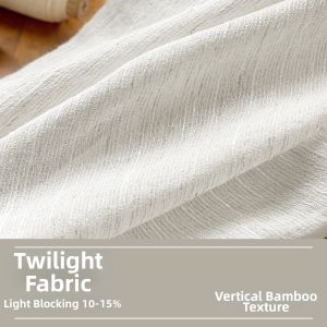 JINCHAN | Antibacterial Linen Wabi-Sabi Style Window Sheers