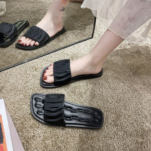 Casual Fashion Slippers for Women Summer 2022 New Arrival Ultra-Popular INS Trendy All-Match Flat Bottom Net Red Slides