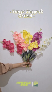 Bunga Anggrek Palsu Orchid Artificial untuk Dekorasi Minimalis Home