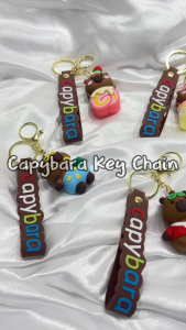 [BUY 1 FREE 1] Capybara Key Chain Cute Figure Doll Collection Toys for Boys Girls Kids Toy