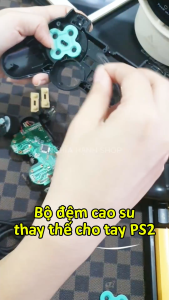 Bộ đệm cao su cho tay cầm PS2 (Nút cao su thay thế cho tay PS2)