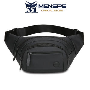MENSPE Mens Waist Bag Sports Chest Bag Outdoor Fitness Bag Large Capacity Casual Bag Canvas Street Shoulder Bag Versatile Fashion Chest Bag Fitness Bag Travel Bag For Men Women