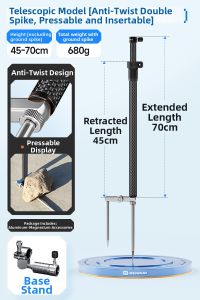 BENNUO | Multi-purpose Lightweight Extendable Ground Fishing Stand
