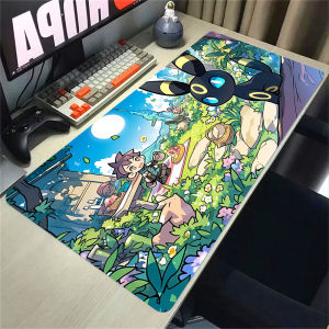 Bandai | Anime Pokemon Vaporeon Large Gaming Mouse Pad XXL Desk Mat Non Slip Rubber Keyboard Mat for PC Laptop Game Office Decor
