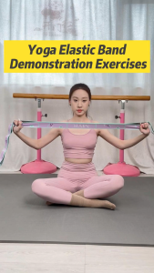 Extra Long 10-Loop Resistance Band for Yoga Latin Dance & Strength Training - Heavy Duty Stretch Band