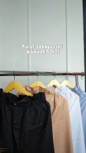 Pabrik Baju KULOT SERUT SUSUN KANCING BO Bahan MOSSCREPE Celana Wanita Kekinian OOTD Kulot Premium Celana Wanita Model Terbaru 2022