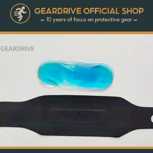 GEARDRIVE Wrist Ice Pack Wrap - Removable Gel Compression Support - Flexible Hot & Cold Brace for Injuries Rheumatoid Tendinitis Swelling & Carpal Tunnel - Reusable for Pain & M