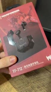 Transformers TF-T12 Wireless Bluetooth Headset Half In-Ear Music Noise Cancellation Calls Games Sports Long Battery Life Headset Universal Android iPhone