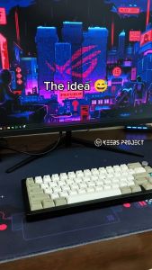 [READY STOCK] Keyboard Acrylic Stand PLA Trashi Plastic Stand for Mechanical Keyboard Switch display Keyboard Display