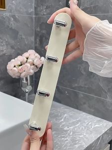 [2pcs/set]Extendable Hanging Hook Multi-Functional Perforation-Free Wall Space Saving Four Rows Hanger