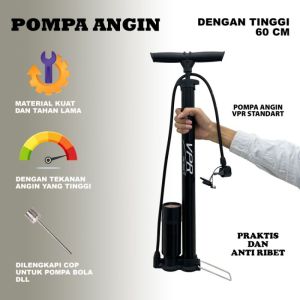 Grosir Pompa Angin Sepeda Motor Mobil Tabung Meter Pompa Angin Portable Untuk balon Bola ban mobil dan motor Modern