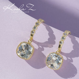 Elegant C-Shaped Zircon Plated Gold Diamond Pendant Clip-On Earrings No Piercing Required Fashionable Jewelry for Women