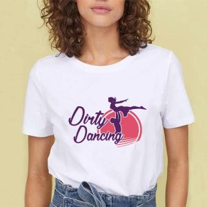 Dirty Dancing White Fashion Women T-Shirts Harajuku Kawaii Clothes Short Sleeve Summer Tees Casual Korean Female Tops O-Neck