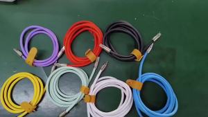 120W 6A Super Fast Charge PD Type C Liquid Silicone Cable Quick Charge 1M 2M Usb Cable Usb C to C Charger Cable for iphone
