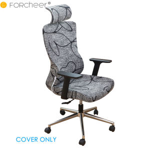 FORCHEER Gaming Chair Cover Office Chair Cover With Head Pillowcase Office Boss Rotating Chair Universal Study Meeting Room Full Enclosure Computer Chair Slipcover Dust-proof Stain-proof Home Decor (1 Set)