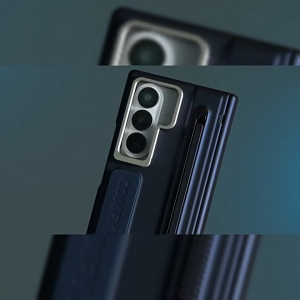 RICHMENT Magnetic Hinge Phone Case for Samsung Galaxy Z Fold 7 Screen Glass Protective With Pen Slot