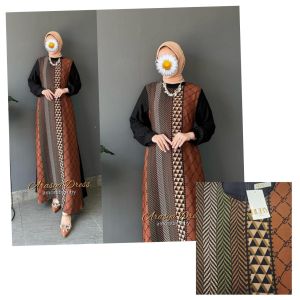 27gadih gamis motif kekinian terbaru arasya volt 2 produk amore by ruby